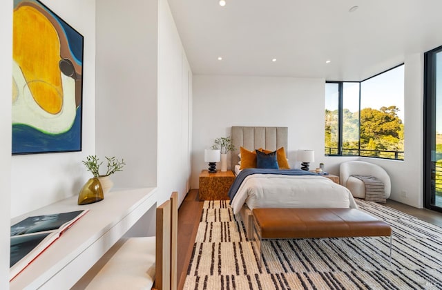 2215 Vistazo St E, Tiburon, CA 94920 - bedroom featuring recessed lighting and access to outside