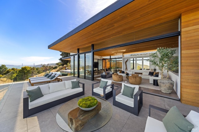 2215 Vistazo St E, Tiburon, CA 94920 - view of patio with an outdoor living space