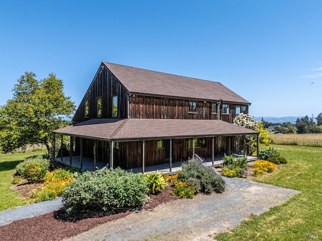 5900 Blank Rd, Sebastopol, CA 95472 - back of property featuring a yard and a porch