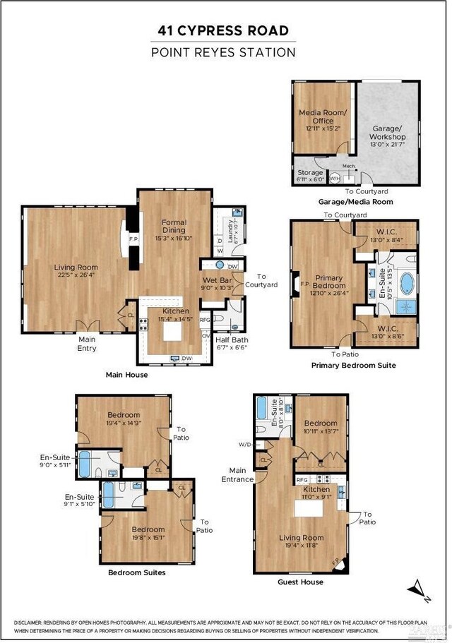41 Cypress Rd, Point Reyes Station, CA 94956 - floor plan / room layout