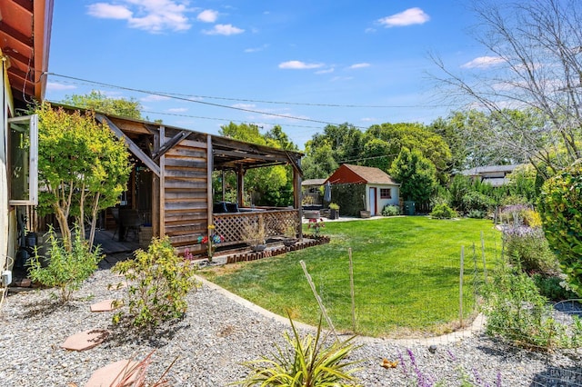 1225 Arkansas St, Vallejo, CA 94590 - view of yard featuring an outdoor structure and a patio