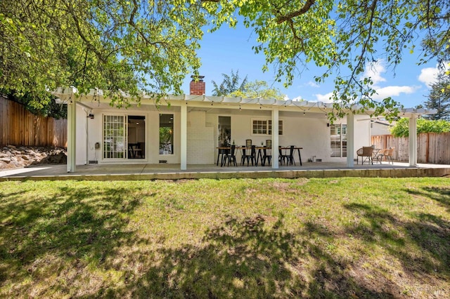 1109 Broadmoor Dr, Napa, CA 94558 - back of property featuring a chimney and a patio area