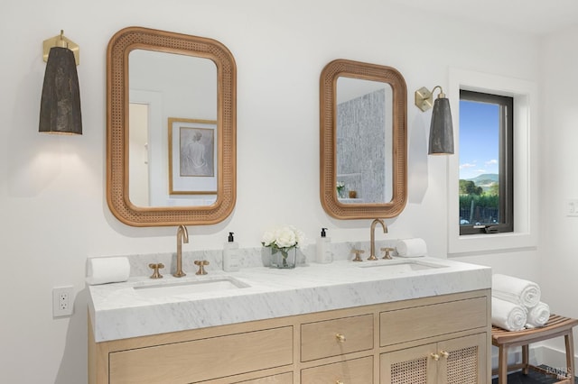1597 Arrowhead Dr, Saint Helena, CA 94574 - full bathroom featuring double vanity