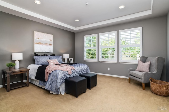 4 San Pablo Ct, Novato, CA 94949 - bedroom featuring multiple windows, baseboards, light carpet, and recessed lighting