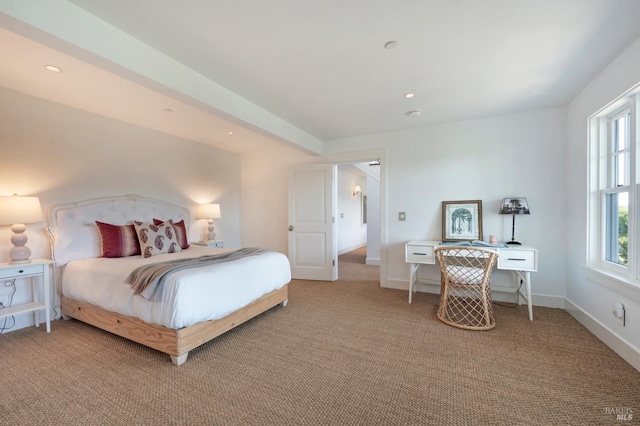 22 Eucalyptus Rd, Belvedere, CA 94920 - bedroom with light colored carpet and recessed lighting