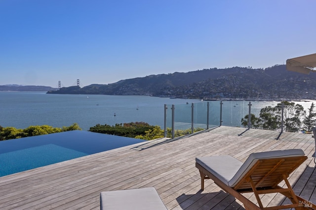 22 Eucalyptus Rd, Belvedere, CA 94920 - dock area with a deck with water view