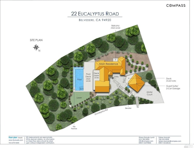 22 Eucalyptus Rd, Belvedere, CA 94920 - map / location