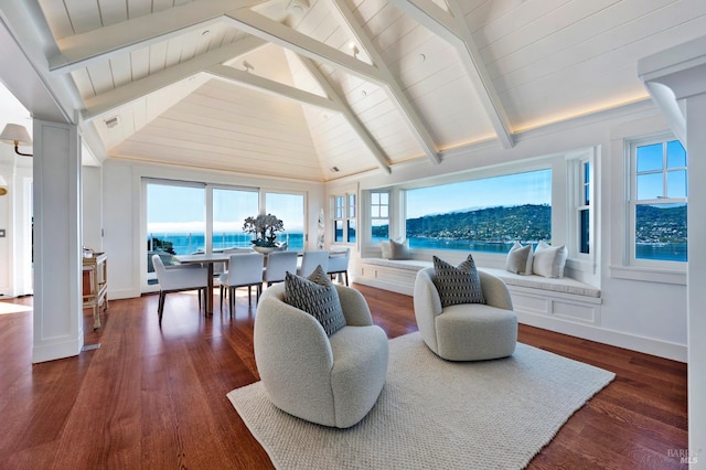 22 Eucalyptus Rd, Belvedere, CA 94920 - sunroom / solarium featuring a water view