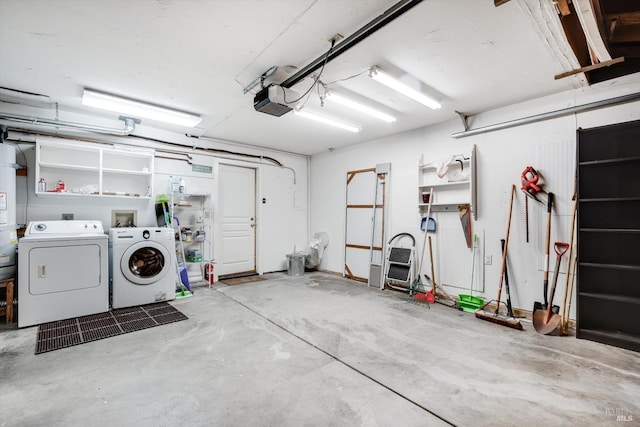 632 E K St, Benicia, CA 94510 - garage with separate washer and dryer and a garage door opener