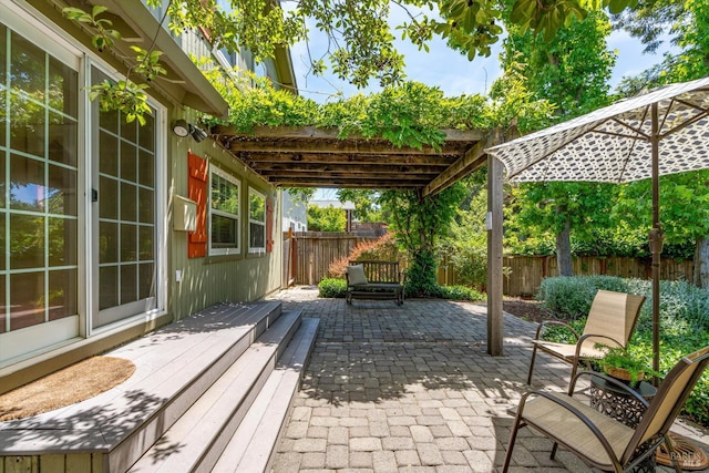 632 E K St, Benicia, CA 94510 - fenced backyard featuring a patio and a wooden deck