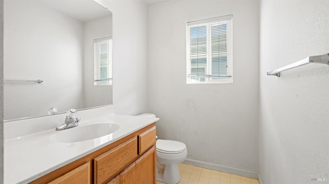 1191 Araquipa Ct, Vacaville, CA 95687 - half bath featuring vanity, toilet, and baseboards