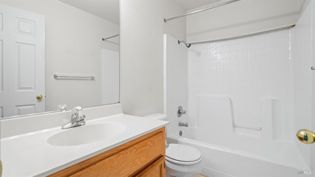 1191 Araquipa Ct, Vacaville, CA 95687 - bathroom featuring toilet, vanity, and shower / washtub combination