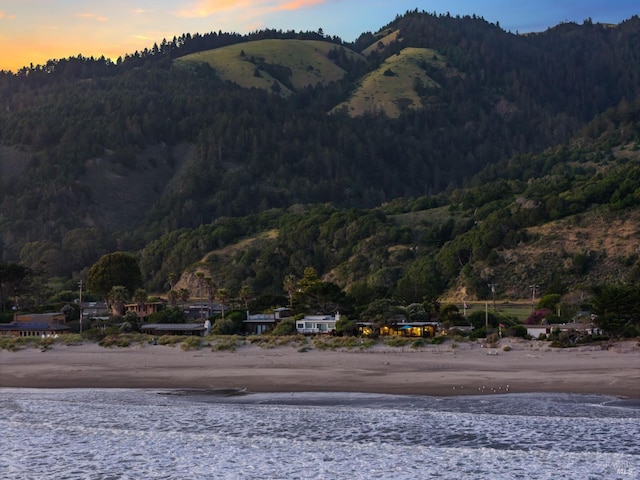 8 Rafael Patio, Stinson Beach, CA 94970 - view of mountain backdrop featuring a heavily wooded area