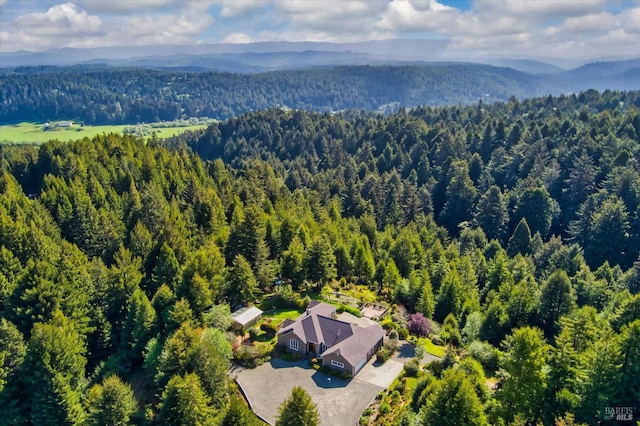 7785 Torgersen Rd, Eureka, CA 95503 - view of subject property with a heavily wooded area and a mountain backdrop