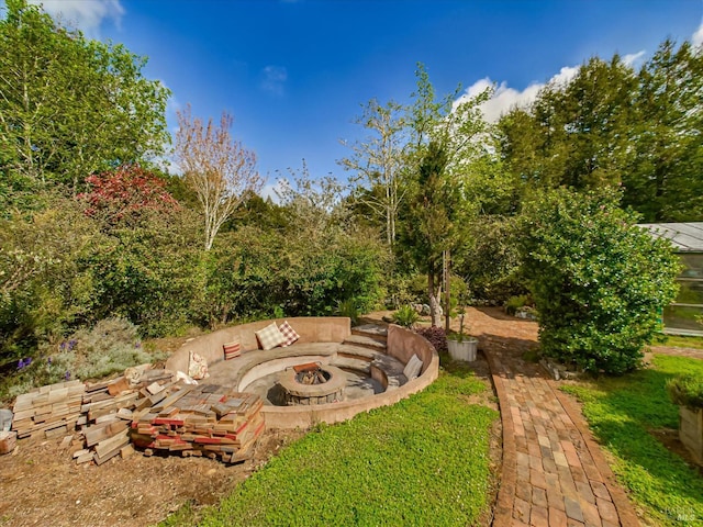 7785 Torgersen Rd, Eureka, CA 95503 - view of yard with an outdoor fire pit