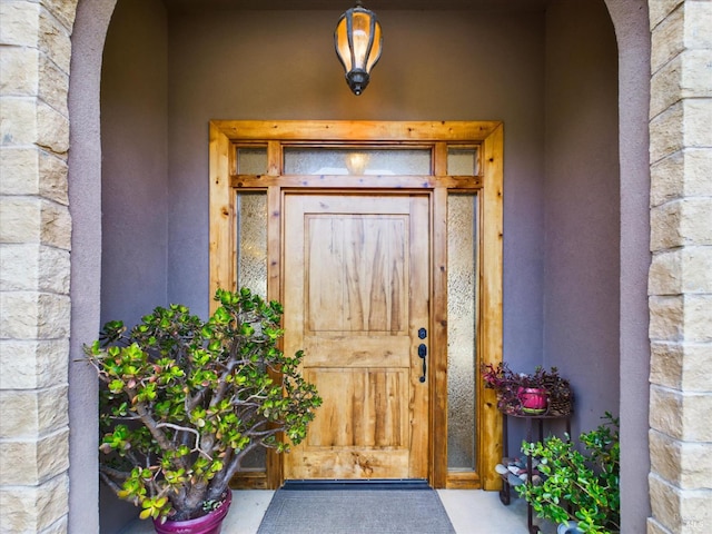 7785 Torgersen Rd, Eureka, CA 95503 - doorway to property with stone siding