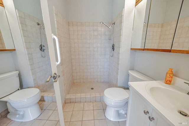 1181 Eleanor Ave, Rohnert Park, CA 94928 - bathroom with toilet, a tile shower, and vanity