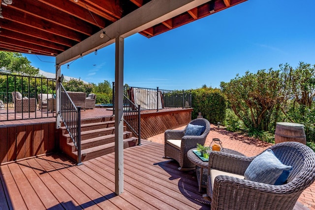 12 Maidu Ct, Napa, CA 94558 - wooden deck with stairs