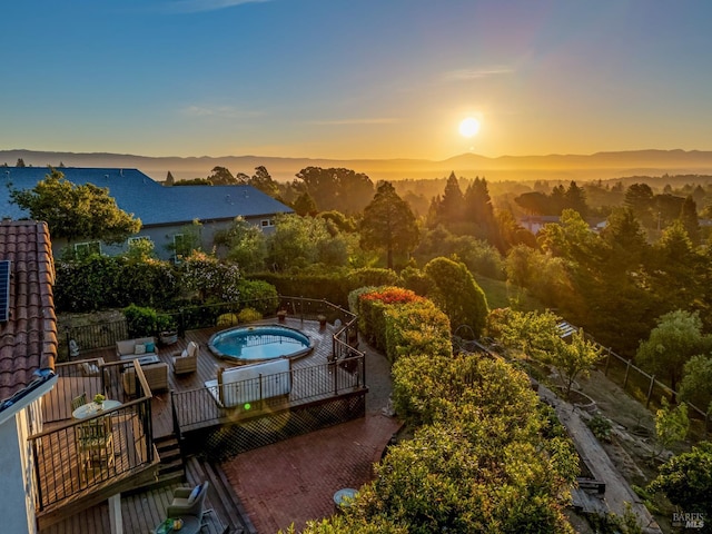 12 Maidu Ct, Napa, CA 94558 - view of pool featuring a hot tub