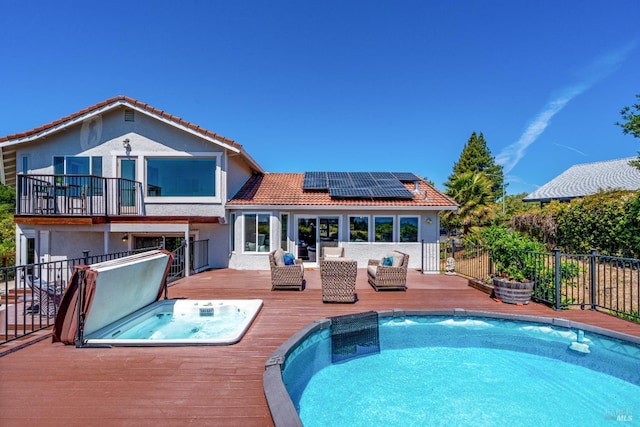 12 Maidu Ct, Napa, CA 94558 - view of pool featuring a wooden deck