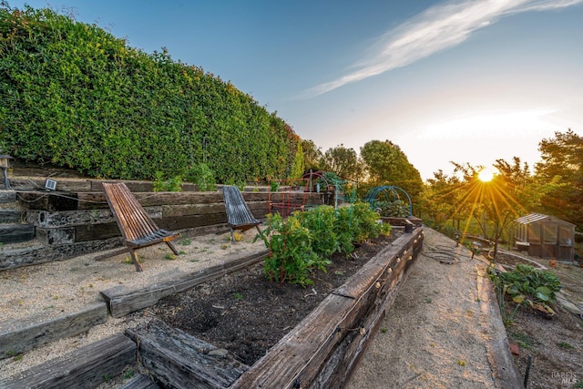 12 Maidu Ct, Napa, CA 94558 - view of yard featuring a vegetable garden