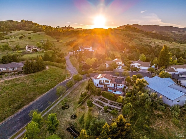 12 Maidu Ct, Napa, CA 94558 - aerial view of residential area with a mountain backdrop