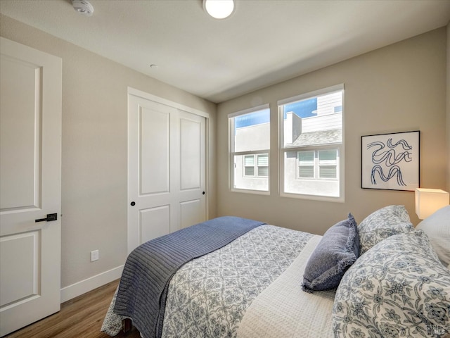 226 Verandah Ave, Novato, CA 94945 - bedroom featuring wood finished floors, baseboards, and a closet