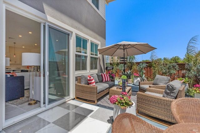 1749 Guadalupe St, Petaluma, CA 94952 - view of patio / terrace with outdoor lounge area