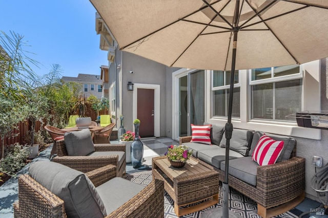 1749 Guadalupe St, Petaluma, CA 94952 - view of patio / terrace featuring an outdoor living space
