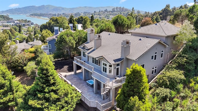 110 Monterey Dr, Tiburon, CA 94920 - drone / aerial view of a water and mountain view