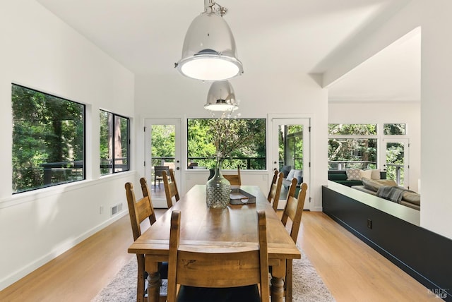 119 Marguerite Ave, Mill Valley, CA 94941 - dining space featuring light wood-style floors and baseboards