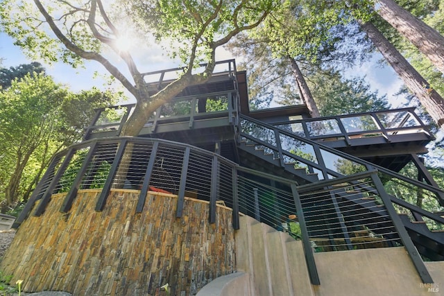 119 Marguerite Ave, Mill Valley, CA 94941 - rear view of property featuring stairway