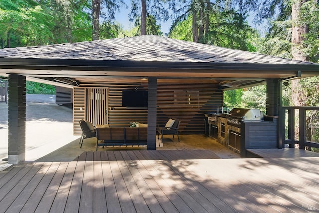 119 Marguerite Ave, Mill Valley, CA 94941 - deck with an outdoor hangout area