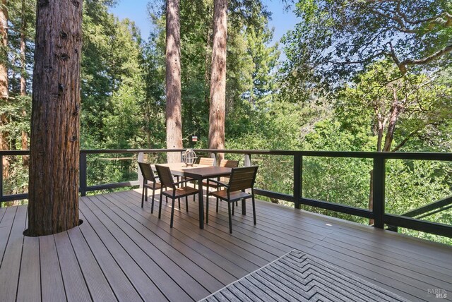 119 Marguerite Ave, Mill Valley, CA 94941 - deck featuring outdoor dining space