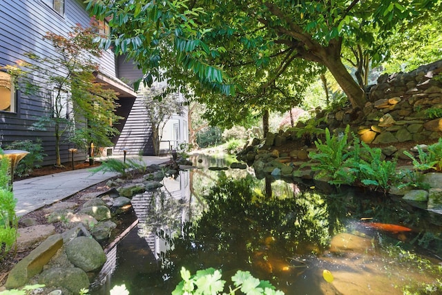 119 Marguerite Ave, Mill Valley, CA 94941 - view of yard featuring a small pond