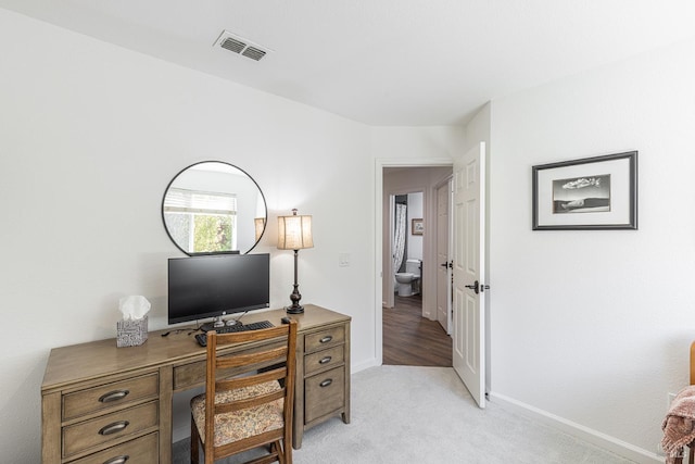 3336 Brittany Cir, Napa, CA 94558 - office area featuring light carpet and baseboards