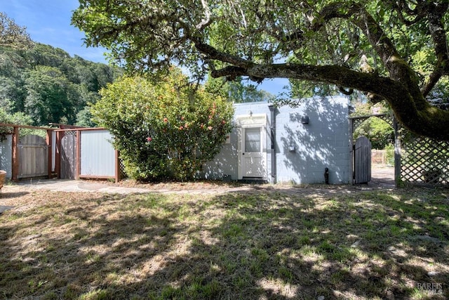 11 Inverness Way S, Inverness, CA 94937 - rear view of house with concrete block siding