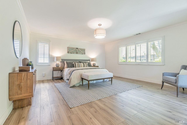 37 Angela Ave, San Anselmo, CA 94960 - bedroom featuring crown molding, light wood finished floors, multiple windows, and baseboards