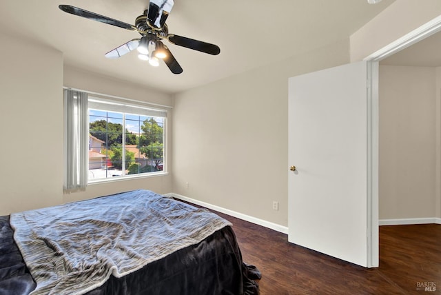 3327 Colonial Ct, Fairfield, CA 94534 - bedroom featuring wood finished floors, baseboards, and ceiling fan