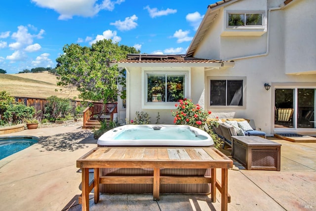 3327 Colonial Ct, Fairfield, CA 94534 - view of patio with an outdoor hot tub