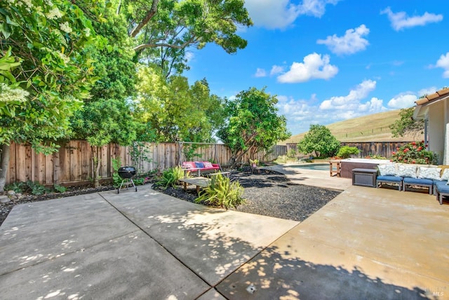 3327 Colonial Ct, Fairfield, CA 94534 - fenced backyard featuring a patio area and area for grilling