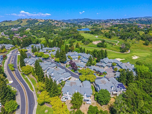 2016 Stonefield Ln, Santa Rosa, CA 95403 - aerial overview of property's location with a large body of water, nearby suburban area, and a golf club