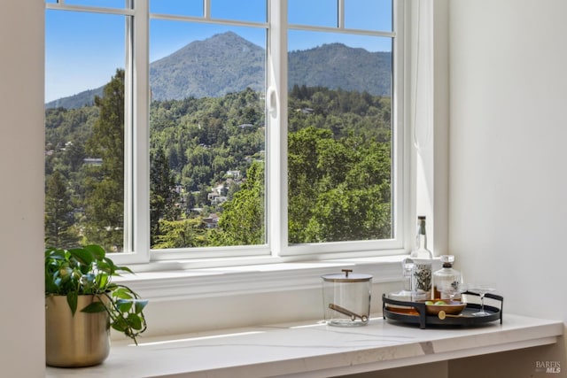 6 Live Oak Way, San Rafael, CA 94901 - bathroom featuring a mountain view and a wooded view
