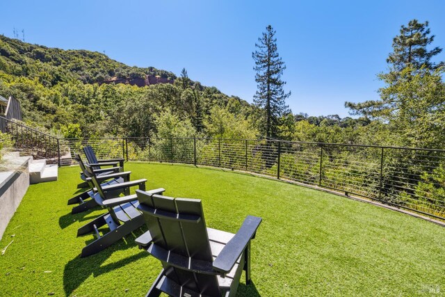 6 Live Oak Way, San Rafael, CA 94901 - view of yard with a forest view