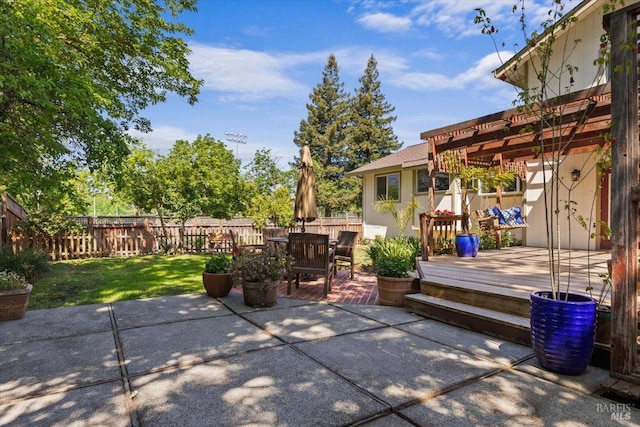 1503 Galaxy Ct, Rohnert Park, CA 94928 - view of patio / terrace featuring a deck and outdoor dining area