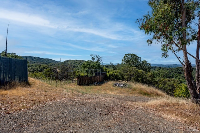 2840 Pear View Rd, Lakeport, CA 95453 - view of mountain background featuring a heavily wooded area