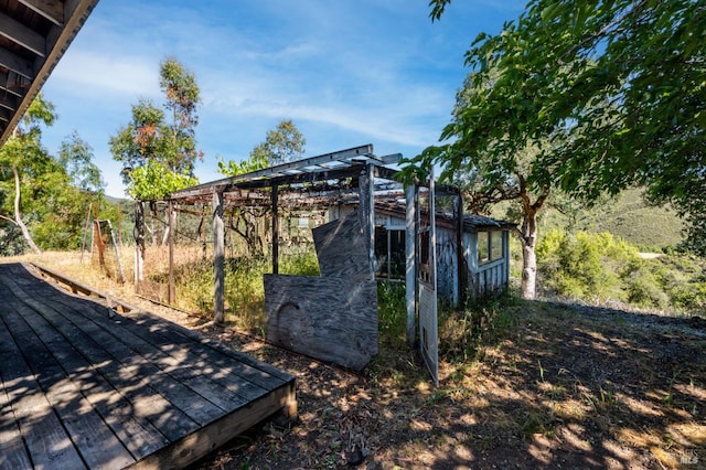 2840 Pear View Rd, Lakeport, CA 95453 - view of wooden terrace