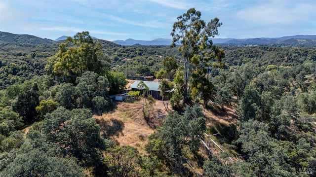 2840 Pear View Rd, Lakeport, CA 95453 - view of mountain backdrop with a heavily wooded area