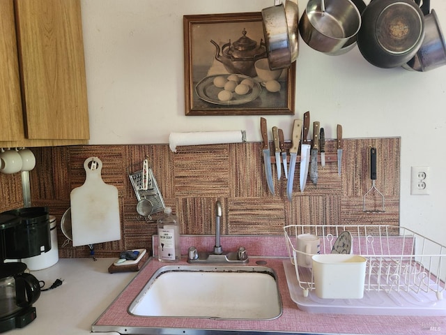 25500 Fairbanks Ln, Covelo, CA 95428 - kitchen view of a sink and backsplash