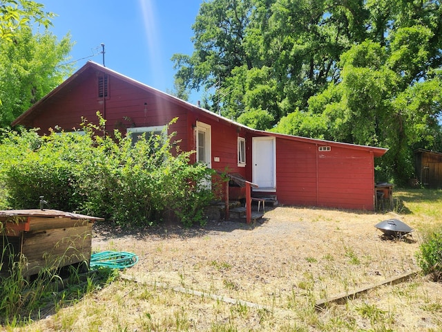 25500 Fairbanks Ln, Covelo, CA 95428 - back of property with entry steps